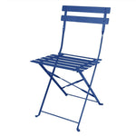 Chaises de terrasse pliantes Bolero Perth bleu marine foncé (lot de 2) — FU541