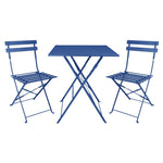 Chaises de terrasse pliantes Bolero Perth bleu marine foncé (lot de 2) — FU541
