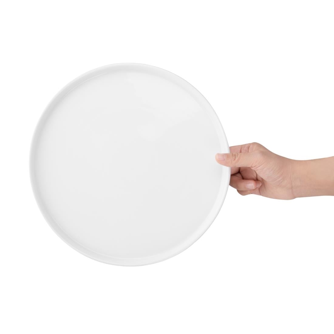 Assiettes plates rondes Olympia Whiteware 268mm (lot de 4) — FW814