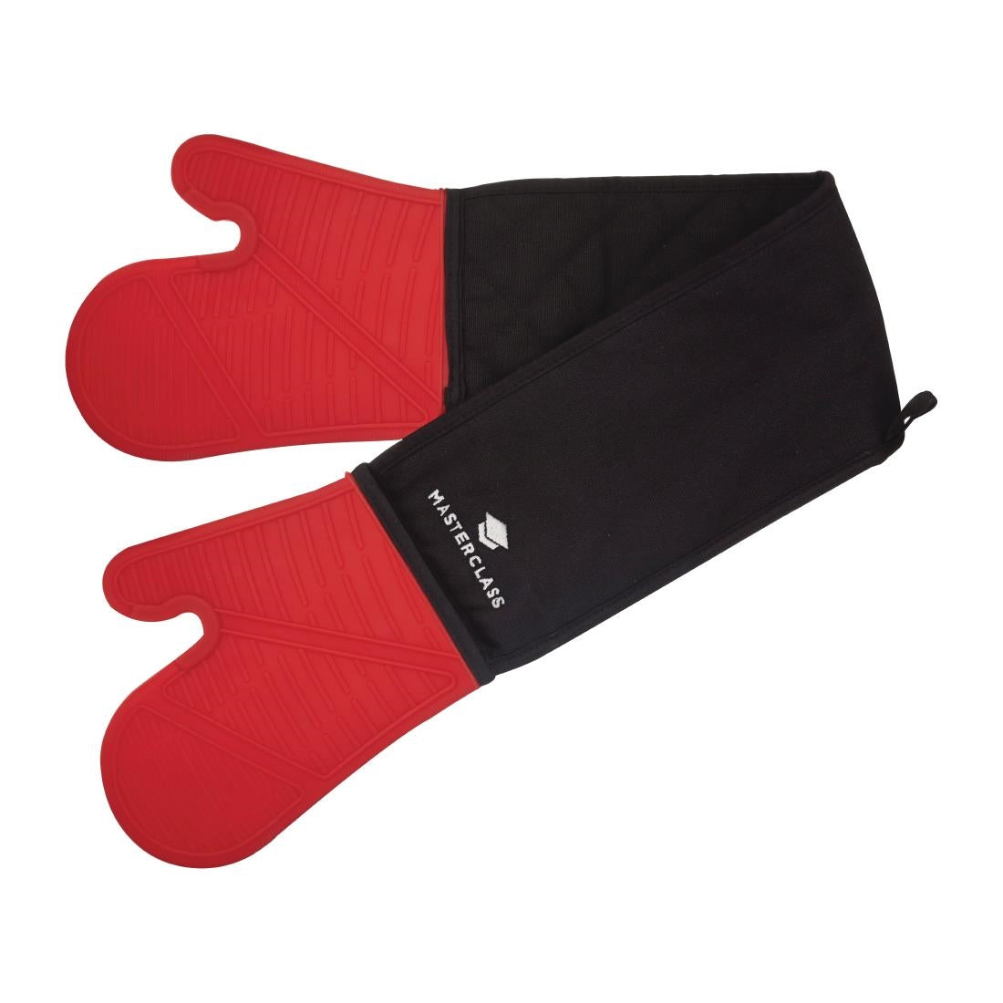 Gant de cuisine double en silicone sans couture MasterClass rouge — FW884