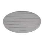 Plateau de table rond en aluminium Bolero gris clair 580 mm — FX038