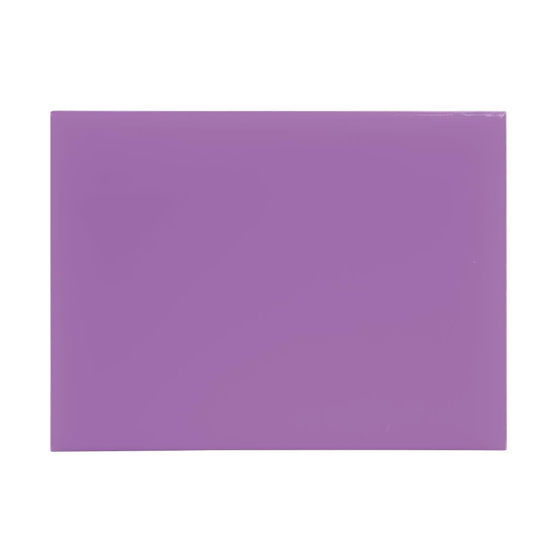 Petite planche à découper haute densité Hygiplas violette 229x305x12mm — FX100