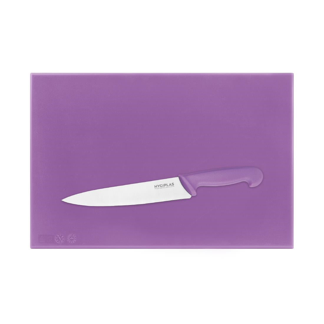 Planche à découper haute densité Hygiplas violette 450x300x25mm — FX102