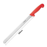 Couteau à génoise dentelé Hygiplas rouge 30,5cm — FX117