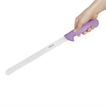 Couteau à génoise dentelé Hygiplas violet 30,5cm — FX119