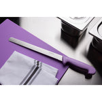Couteau à génoise dentelé Hygiplas violet 30,5cm — FX119