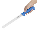 Couteau à génoise dentelé Hygiplas bleu 254 mm — FX120