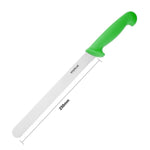 Couteau à génoise dentelé Hygiplas vert 254mm — FX121