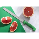 Couteau à génoise dentelé Hygiplas vert 254mm — FX121