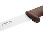 Couteau à génoise dentelé Hygiplas marron 254mm — FX122