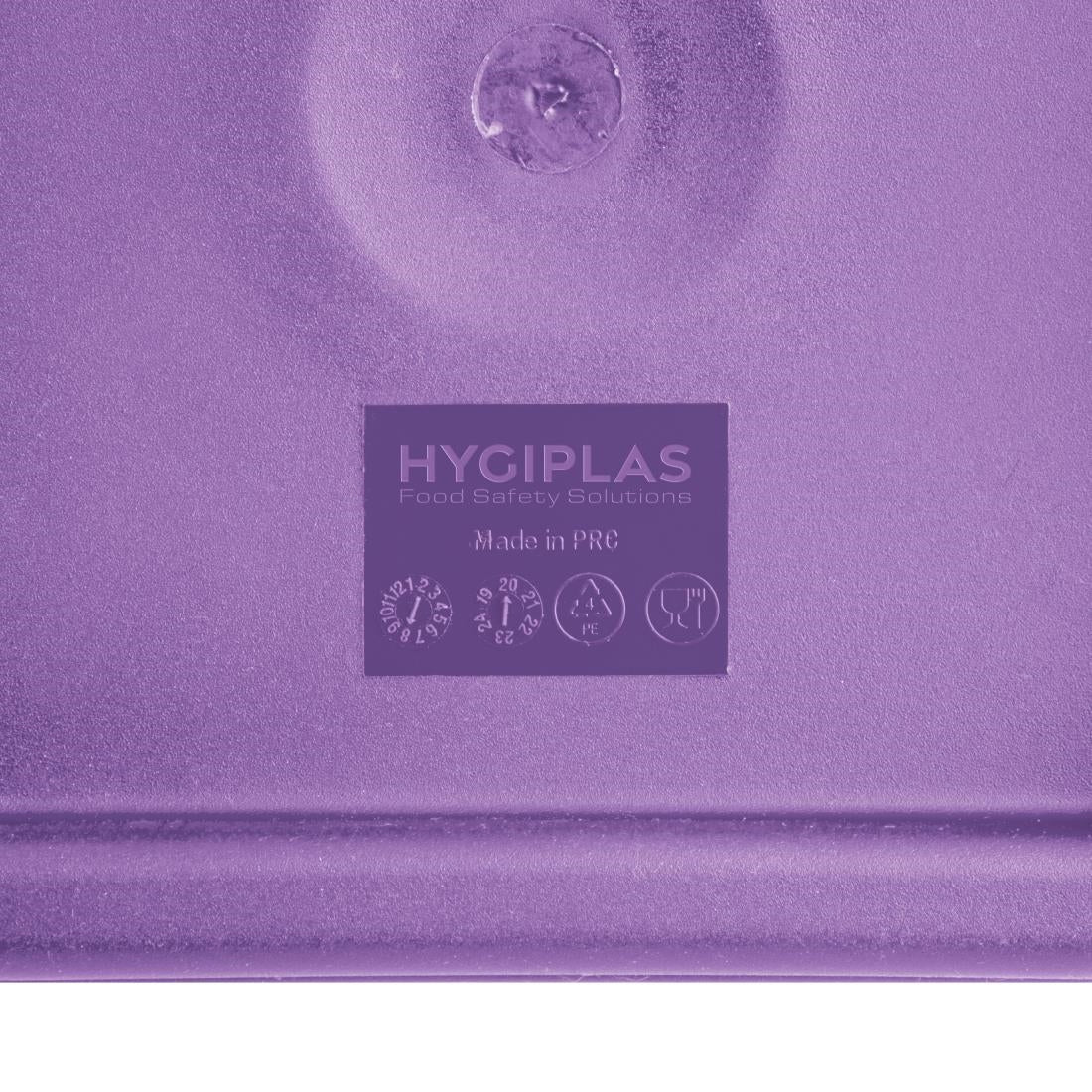Grand couvercle carré pour boîte alimentaire Hygiplas violet — FX145