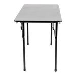 Table rectangulaire pliante grise en ABS Bolero 1220mm — GC594