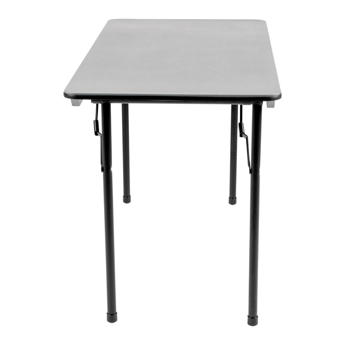 Table rectangulaire pliante grise en ABS Bolero 1220mm — GC594