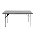 Table rectangulaire pliante grise en ABS Bolero 1520mm — GC595