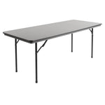 Table rectangulaire pliante grise en ABS Bolero 1830mm — GC596