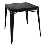 Table carrée en acier noir Bolero Bistro 668mm — GC867