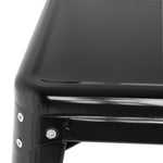 Table carrée en acier noir Bolero Bistro 668mm — GC867