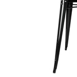 Table carrée en acier noir Bolero Bistro 668mm — GC867