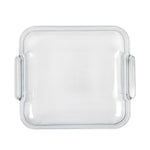 Plat carré en verre Pyrex 210mm — GD029