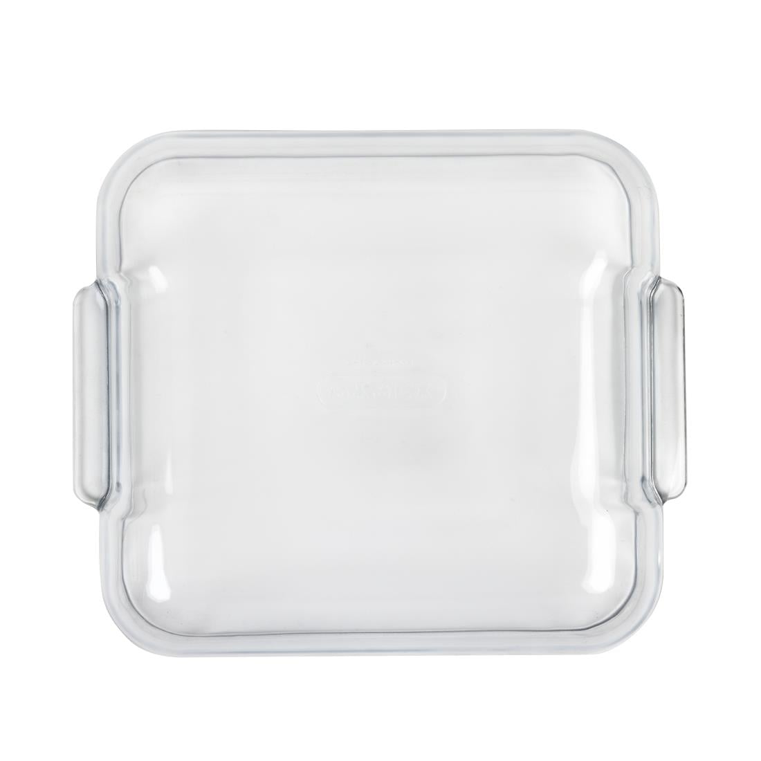 Plat carré en verre Pyrex 210mm — GD029