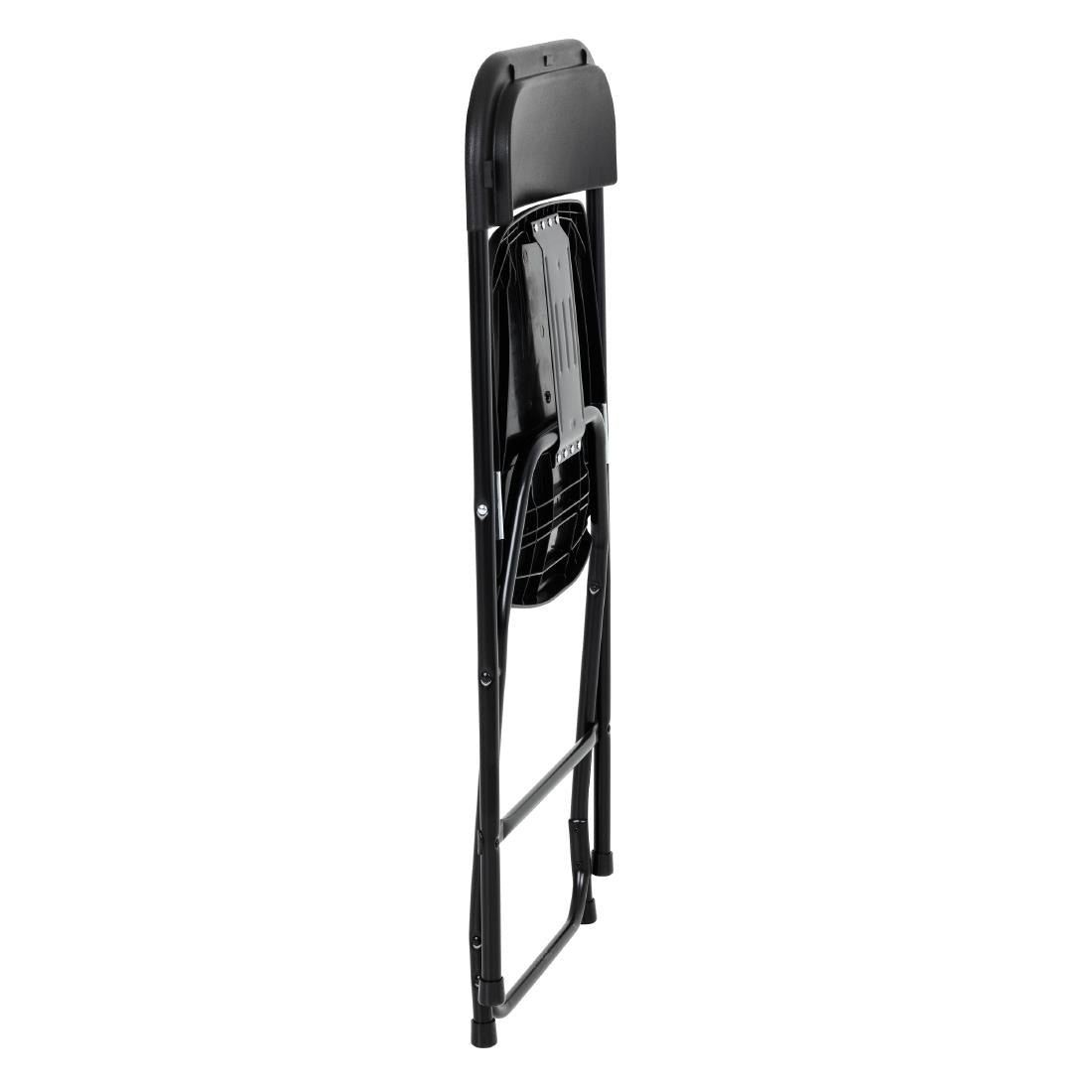Chaises pliantes en polypropylène Bolero noires (lot de 10) — GD386