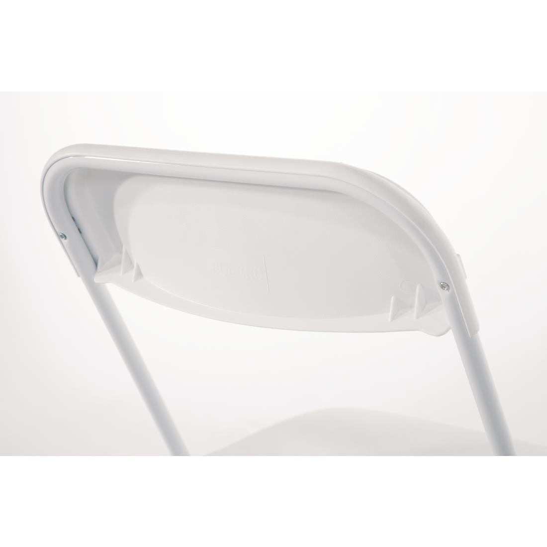 Chaises pliantes Bolero blanches (lot de 10) — GD387