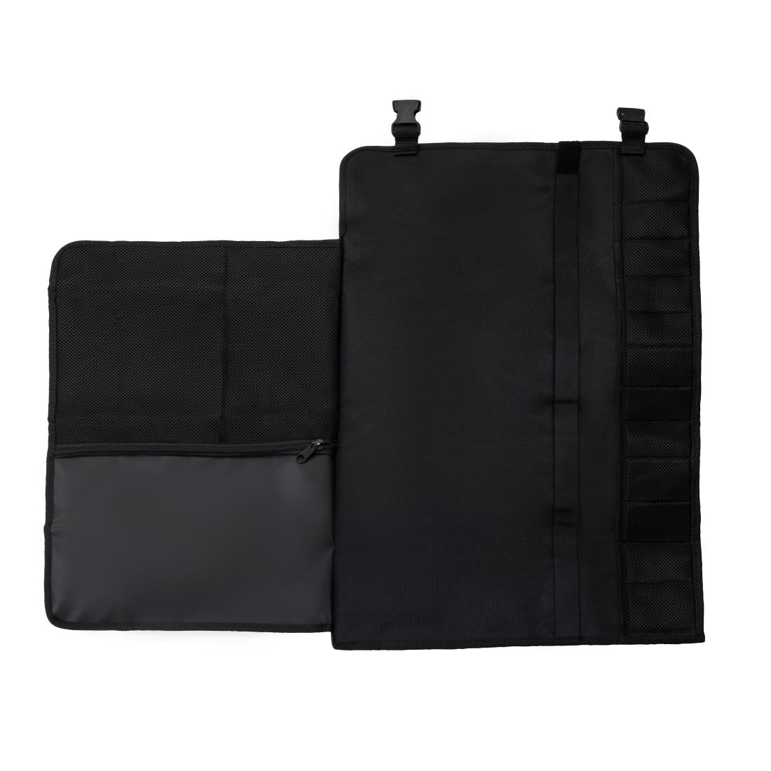 Trousse enroulable en tissu avec sangle Dick noire 11 pièces — GD796