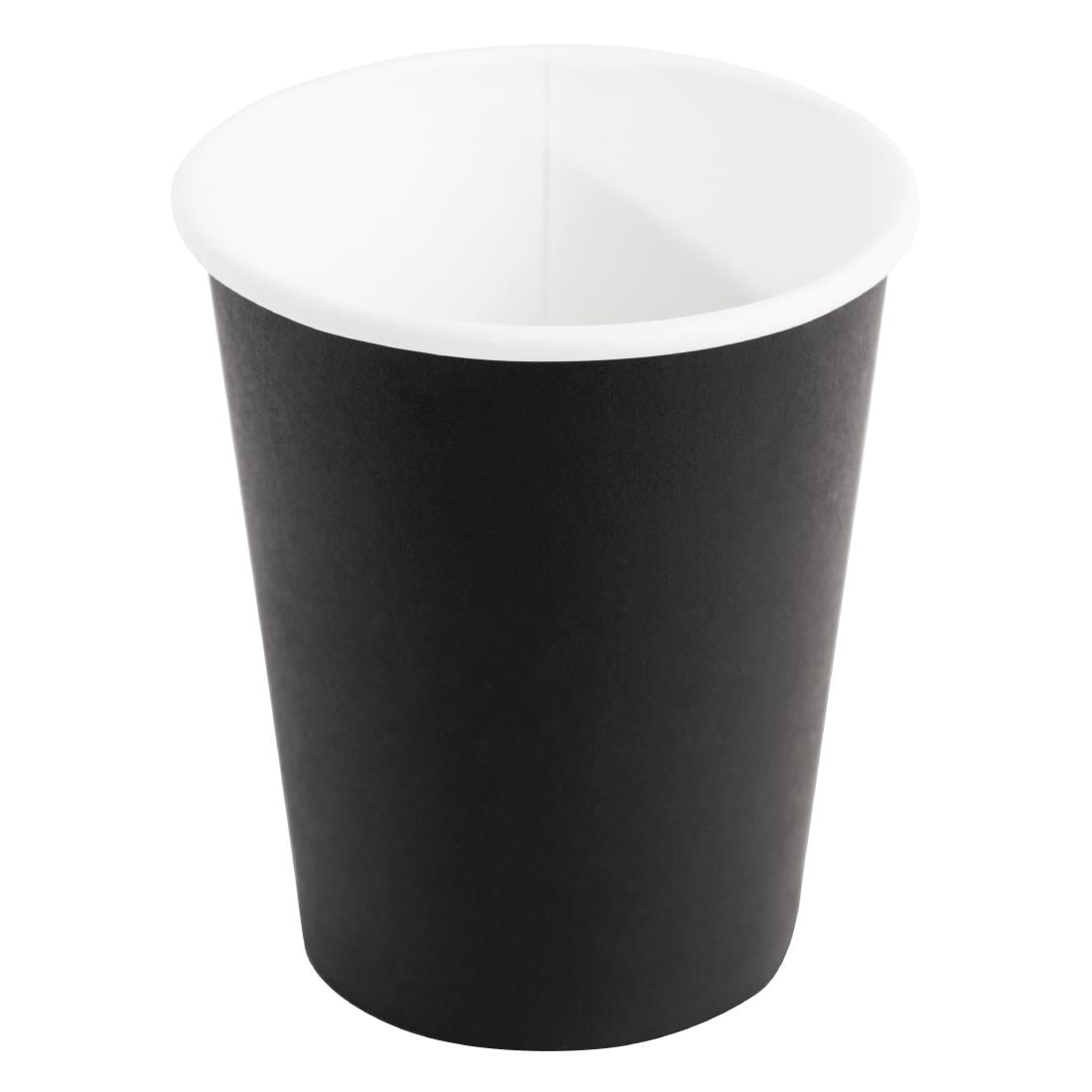 Gobelets boissons chaudes paroi simple Fiesta Recyclable noirs 230ml (lot de 50) — GF041