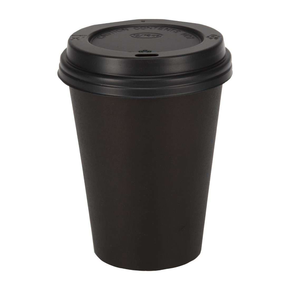 Gobelets boissons chaudes paroi simple Fiesta Recyclable noirs 340ml (lot de 1000) — GF042