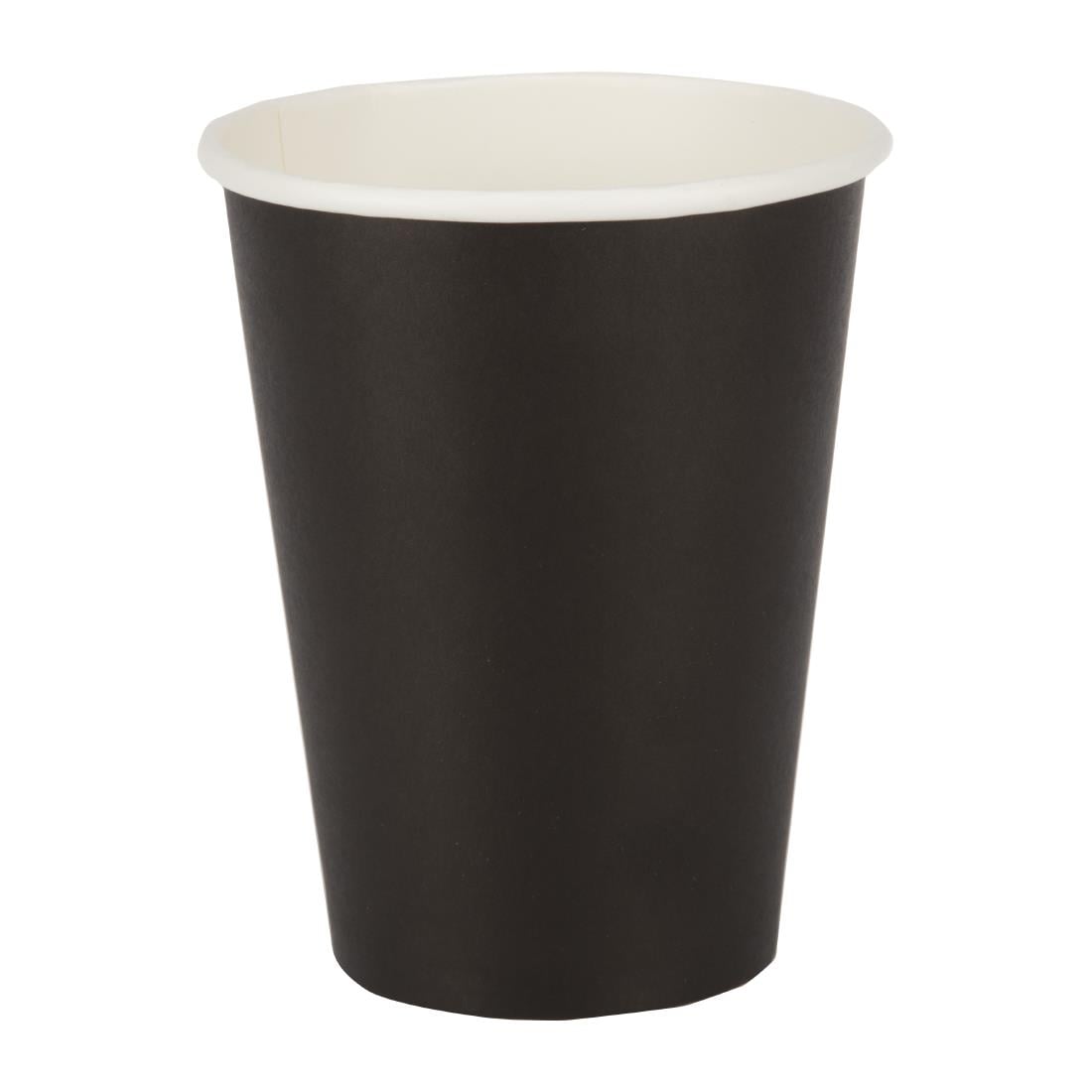 Gobelets boissons chaudes paroi simple Fiesta Recyclable noirs 340ml (lot de 1000) — GF042