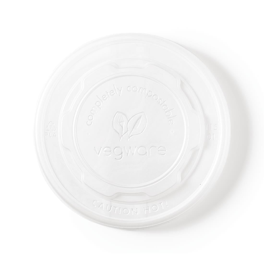 Couvercles CPLA pour bols à soupe compostables Vegware (lot de 500) — GF048