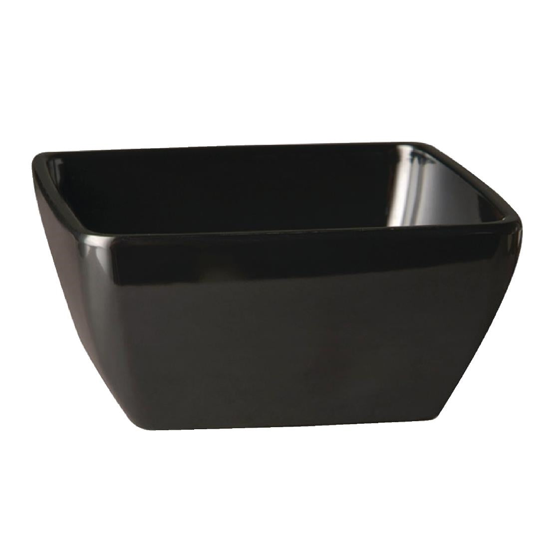 Bol carré en mélamine APS Pure noir 125mm — GF135
