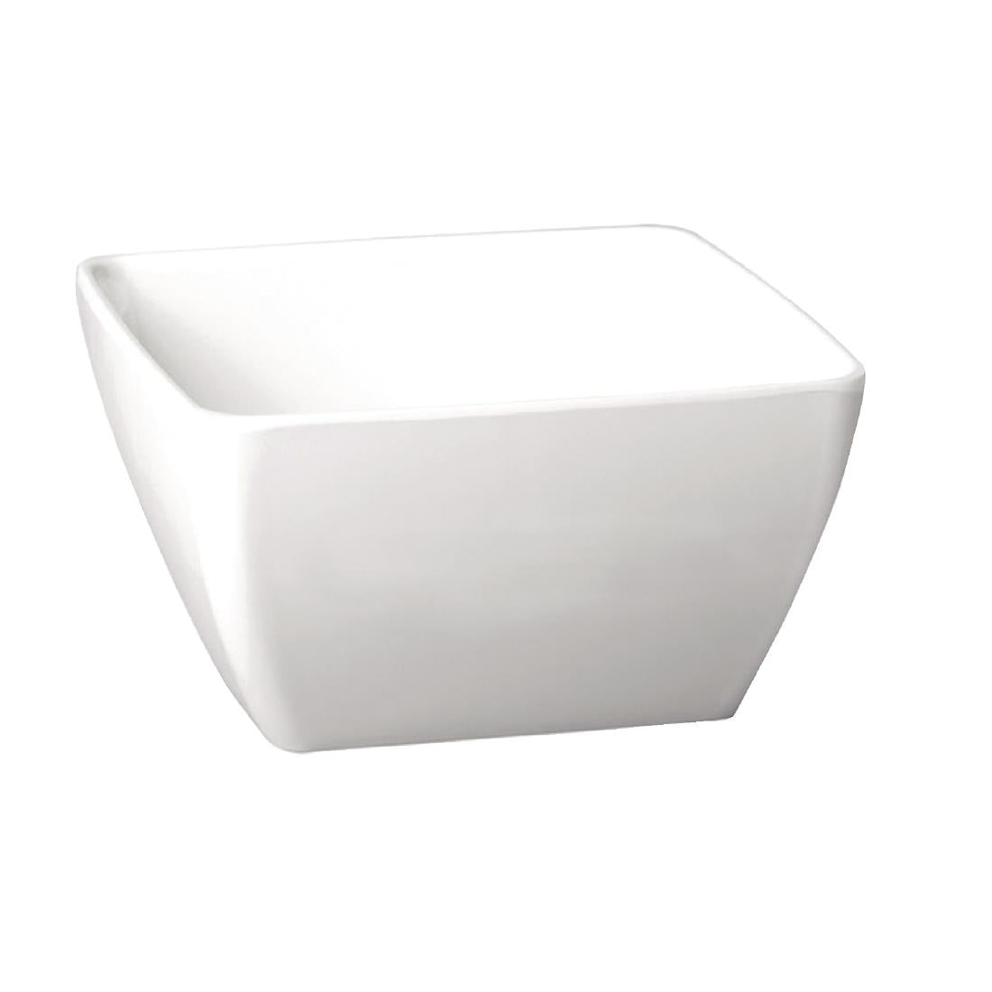 Bol carré en mélamine APS Pure blanc 125mm — GF134