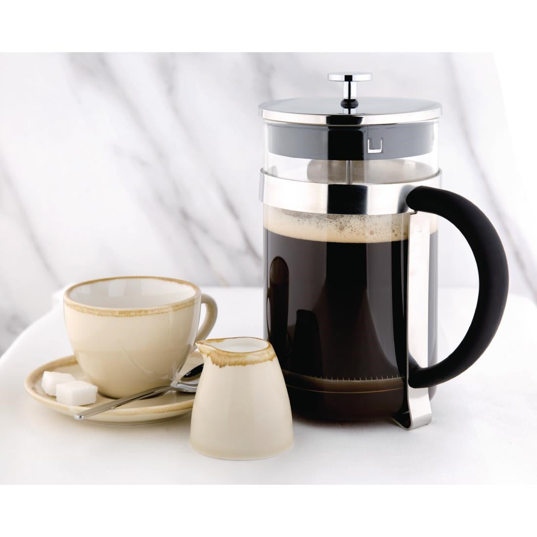 Cafetière à piston en acier inoxydable Olympia 12 tasses — GF233