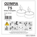 Bougies chauffe-plat 4 heures Olympia (Lot de 100) — GF448