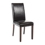 Chaises en simili cuir Bolero noires (lot de 2) — GF954