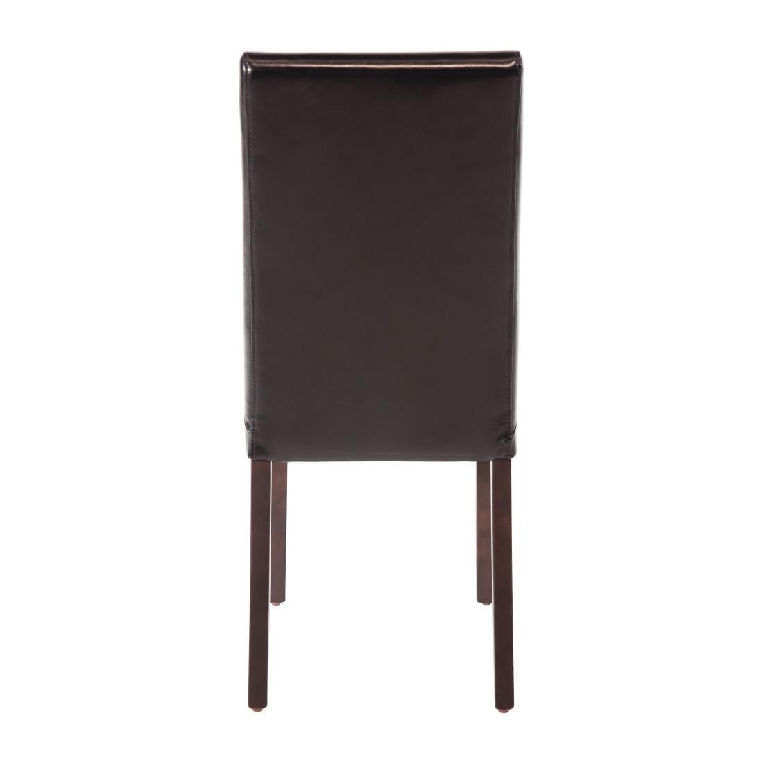 Chaises en simili cuir Bolero noires (lot de 2) — GF954