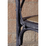 Chaises en bois patiné avec dossier croisé Bolero noires (lot de 2) — GG654