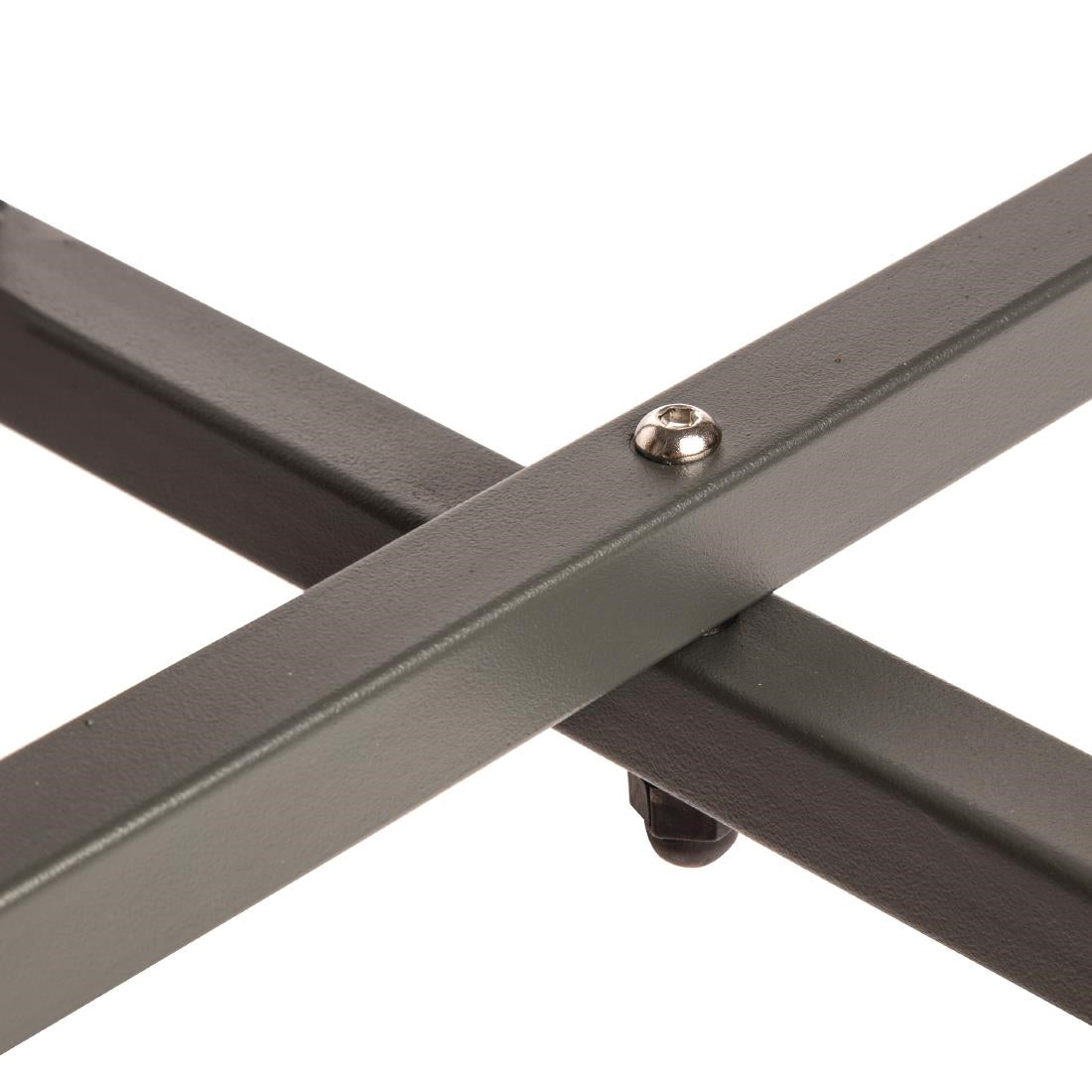 Table bistro ronde en acier ajouré Bolero grise 600mm — GG703