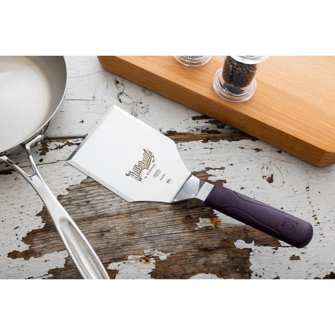 Spatule professionnelle anti-chaleur Mercer Culinary Hells Handle 102mm — GG735