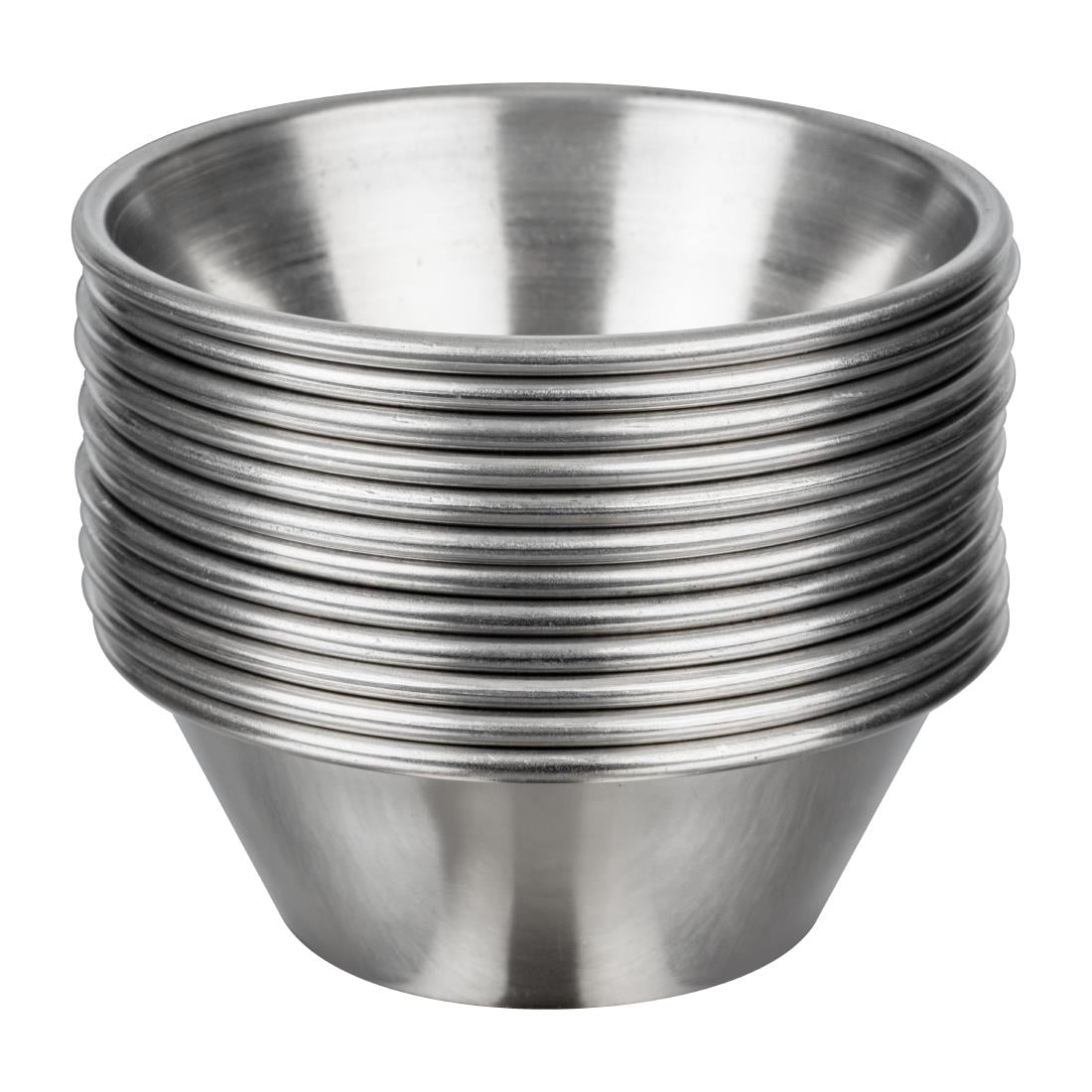 Pots à sauce en acier inoxydable Olympia 40ml (lot de 12) — GG877