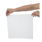 Serviettes snacking 1 pli pliage 1/4 blanches 330 x 330mm (lot de 5000) — GG996