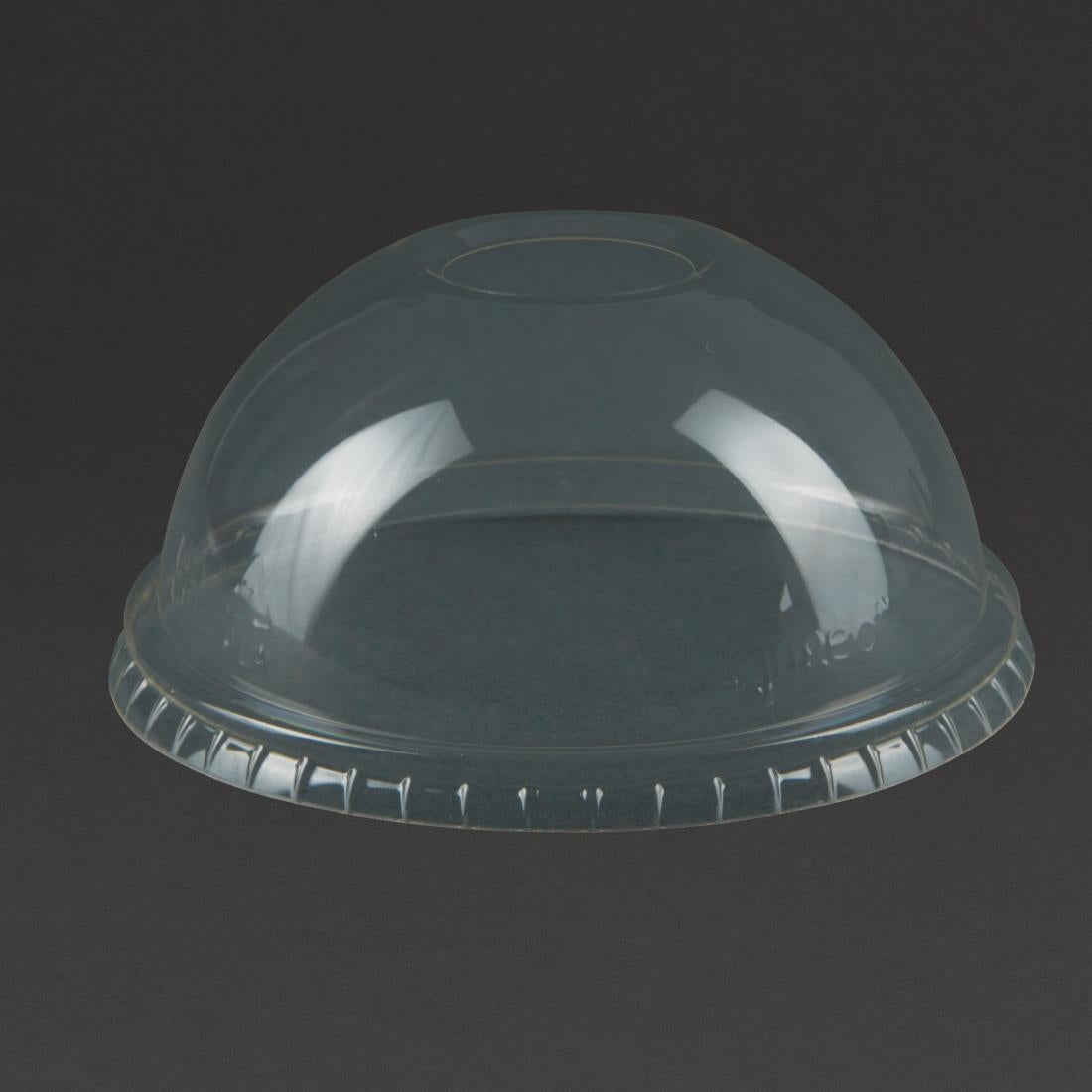 Couvercles dôme PLA compostables avec trou pour boissons fraîches Vegware 340ml et 454ml (lot de 1000) — GH016
