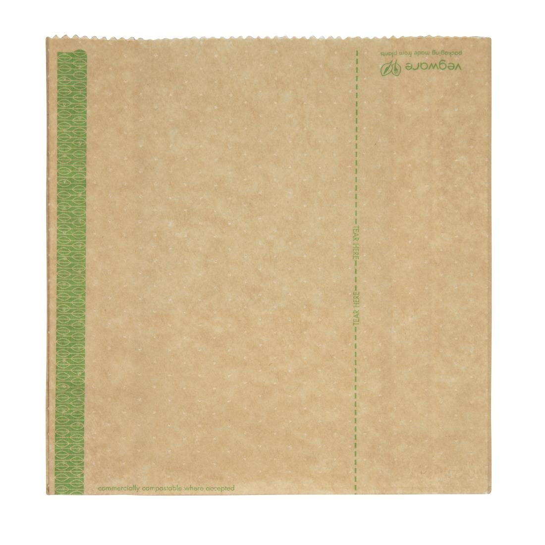 Sachets panini kraft compostables Vegware (lot de 500) — GH019
