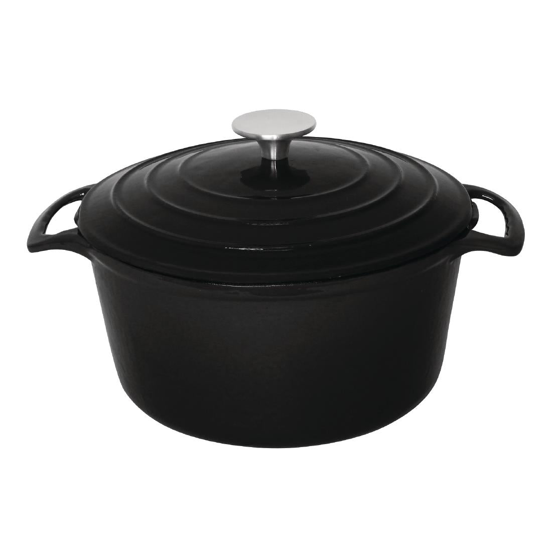 Grande cocotte ronde noire Vogue — GH301