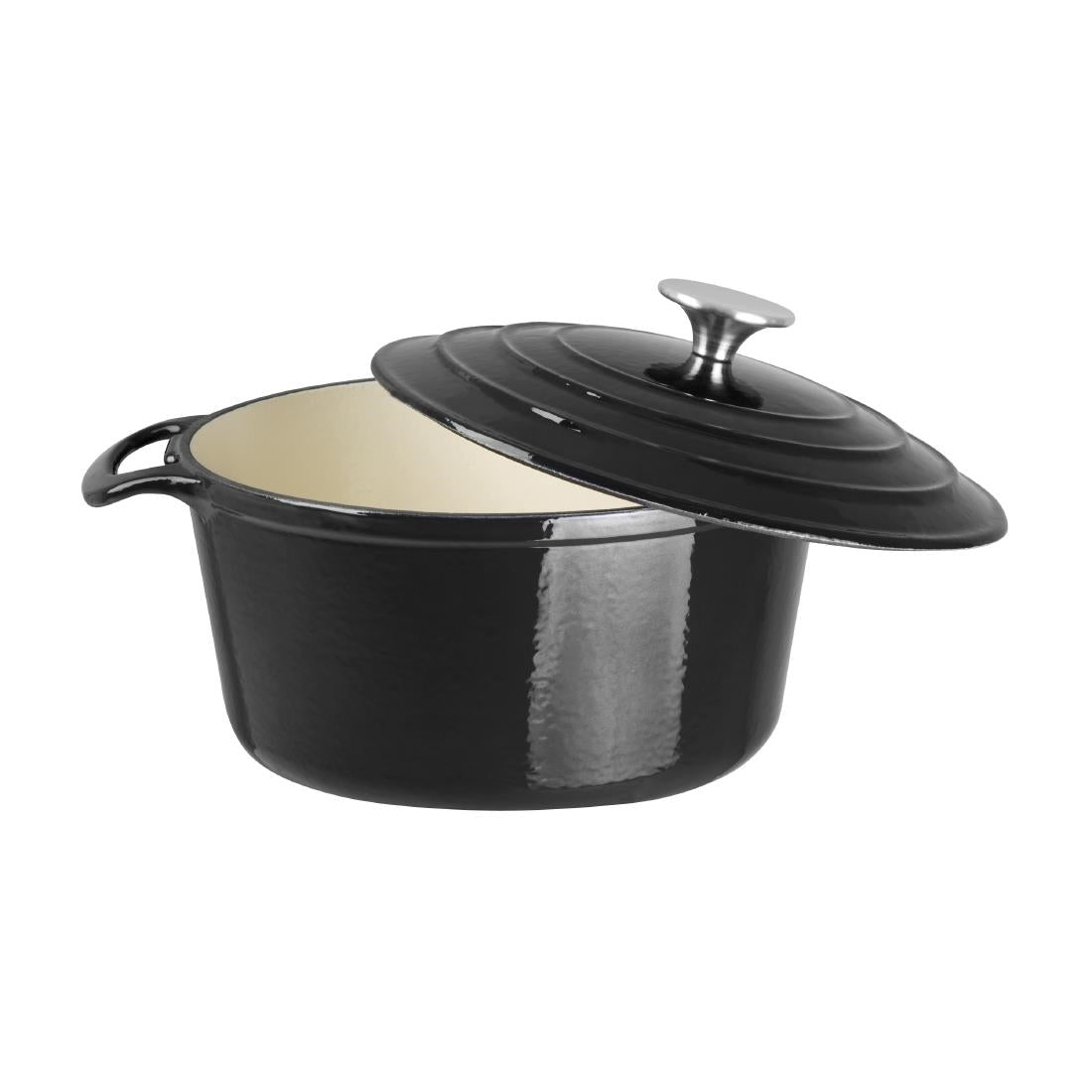 Grande cocotte ronde noire Vogue — GH301