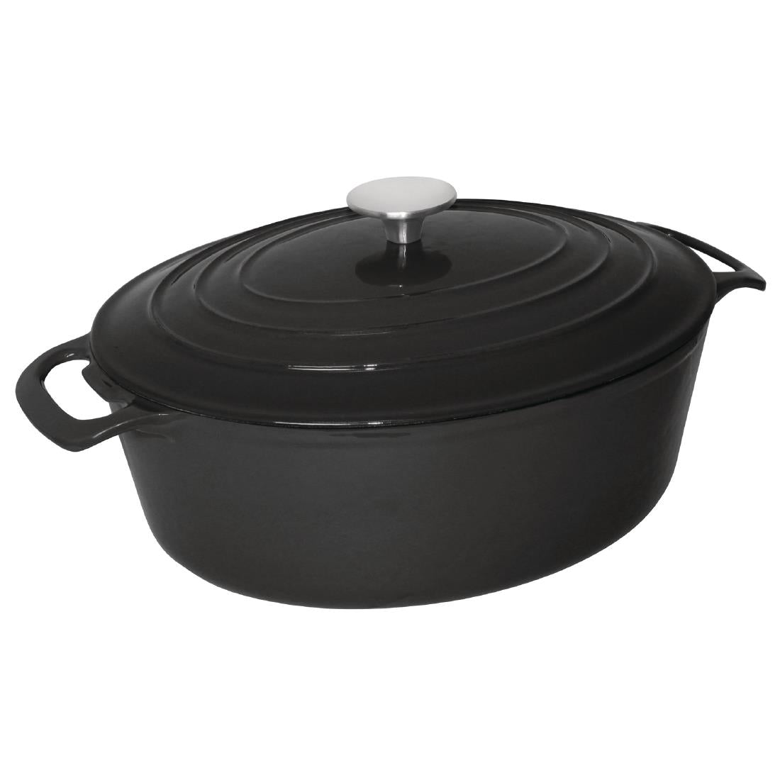 Grande cocotte ovale noire Vogue 6L — GH310