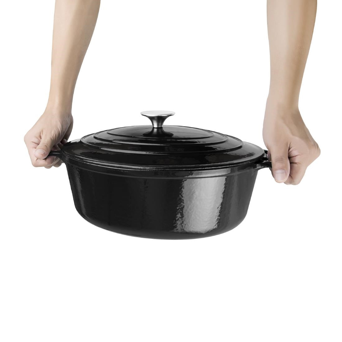 Cocotte ovale Vogue noire 5L — GH306