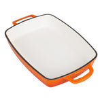 Plat en fonte rectangulaire Vogue orange 2,8 L — GH322