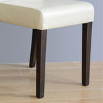 Chaises en simili cuir Bolero crème (lot de 2) — GH444